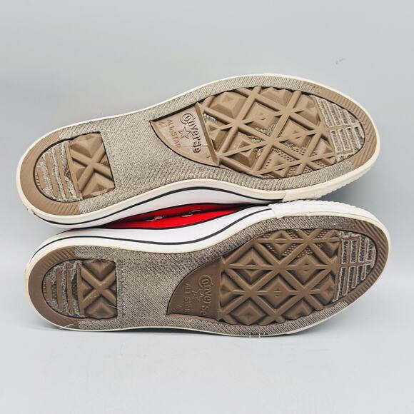 Converse Shoes Womens 6.5 Red Canvas Chuck Taylor All Star Low Top Sneakers - Picture 10 of 12